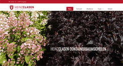 Desktop Screenshot of clasen-baumschulen.com